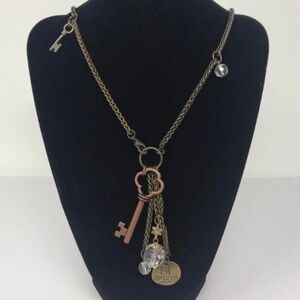 Boho Necklace, Key Charm Necklace, Be Amazing, Bohemian Style, Antique Brass